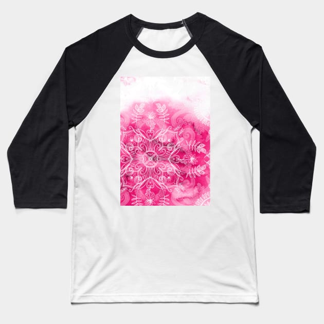 Pink + Patterns Baseball T-Shirt by micklyn